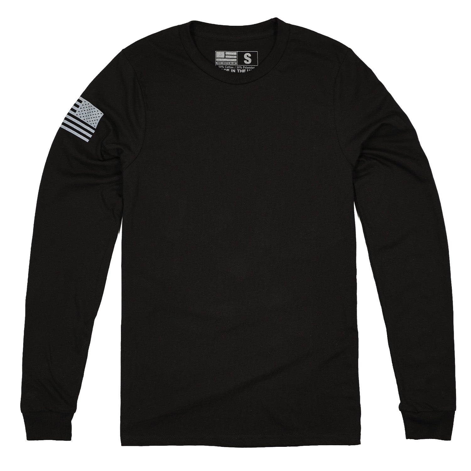 Everyday Long-Sleeve American Flag Shirt