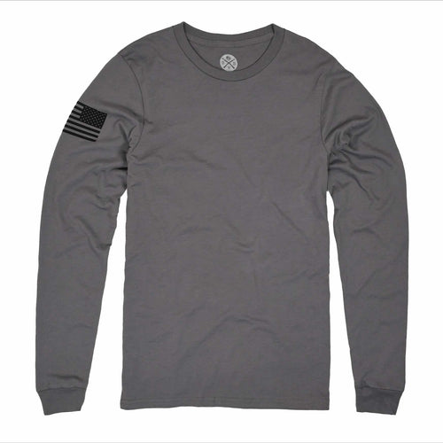 Everyday Long-Sleeve American Flag Shirt