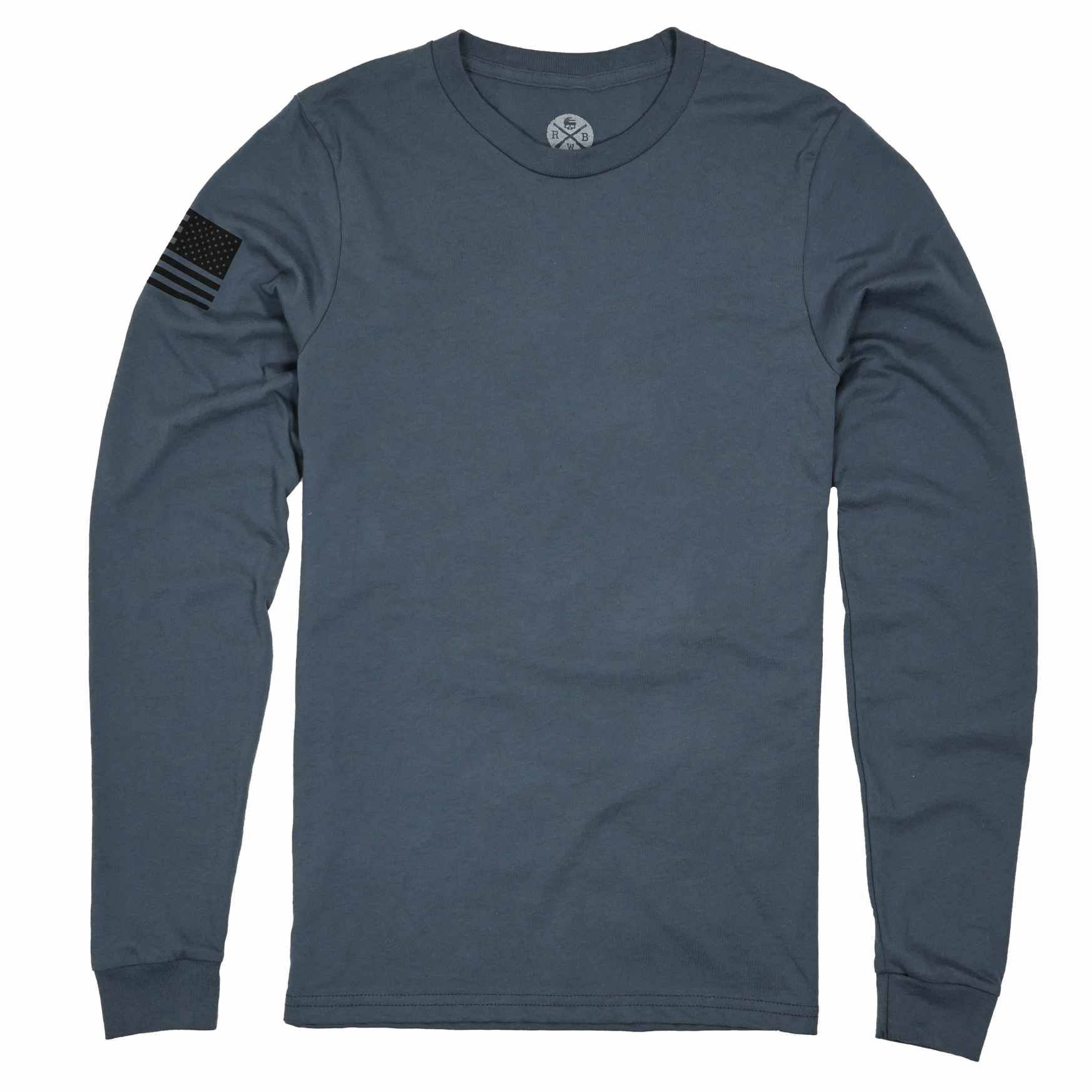 Everyday Long-Sleeve American Flag Shirt