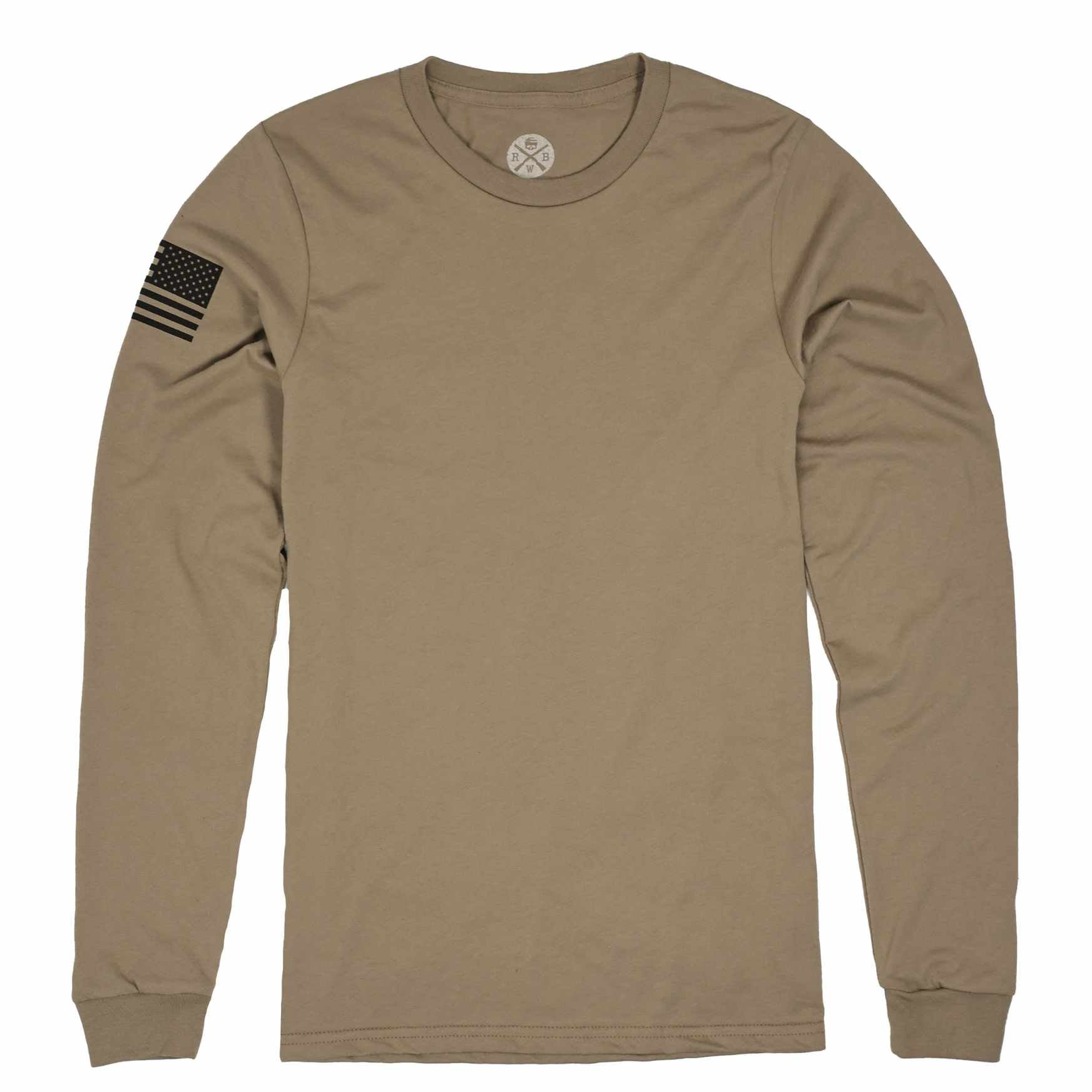 Everyday Long-Sleeve American Flag Shirt